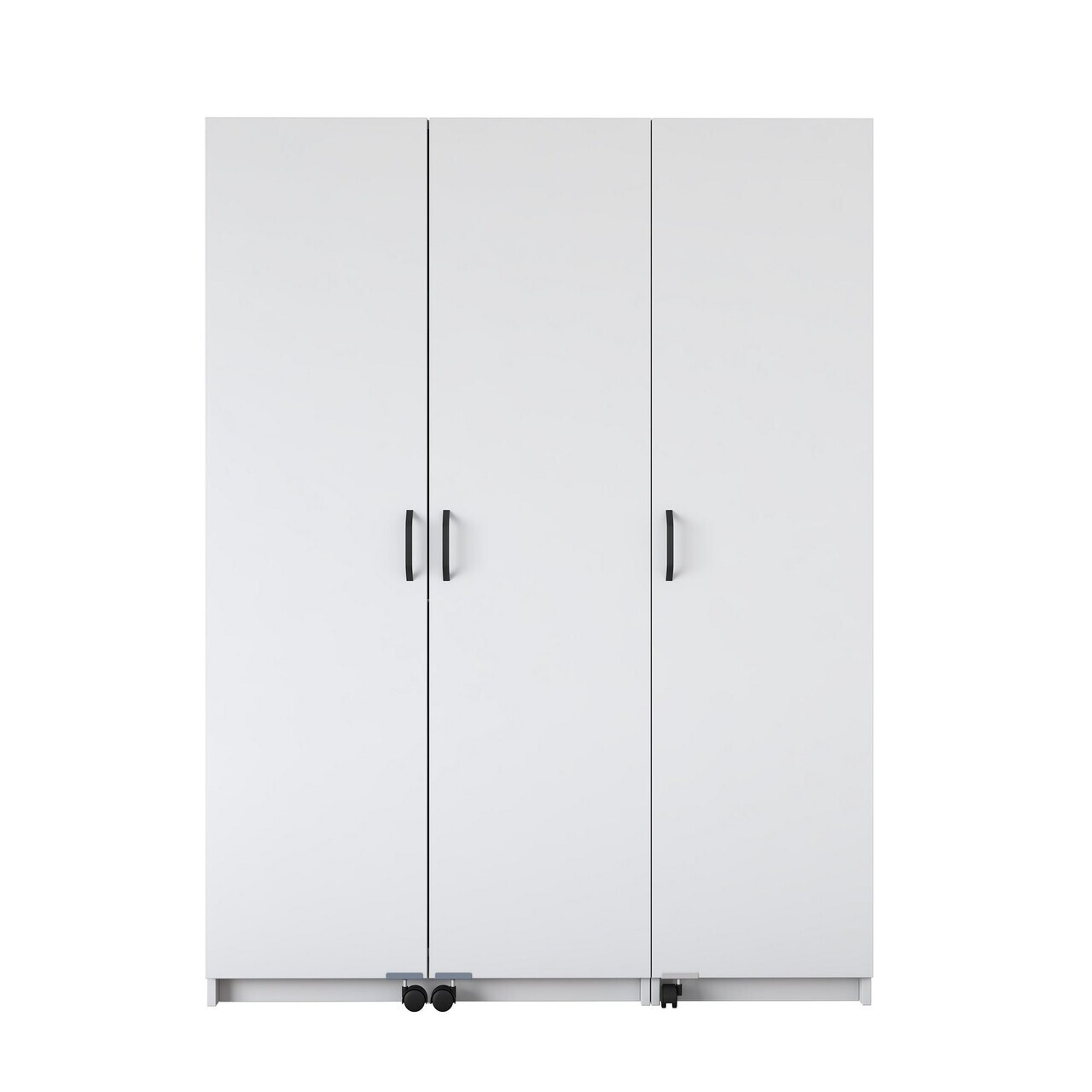 Dulap multifunctional, Hanah Home, JE109, 135x180x42 cm, PAL melaminat, Alb - view 10