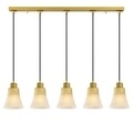 Lustra Foca N-111, Noor, 88 x 105 cm, 5 x E27, 100W, auriu