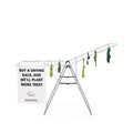 Uscator de rufe, Brabantia, Hangon Metallic, 25 m capacitate de uscare, otel, gri metalizat