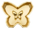Tava decorativa Butterfly, Mauro Ferretti, 20.5x17.5x3 cm, polirasina, auriu