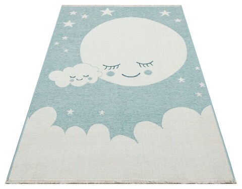 Covor, Nb 02 Blue , 115×180 cm, Poliester, Albastru Eko Halı