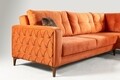 Coltar dreapta Cinar, Pandia Home, 195x87x75 cm, lemn, portocaliu