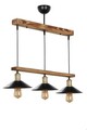 Lustra, Luin, 534LUN3413, Lemn, Maro / Negru