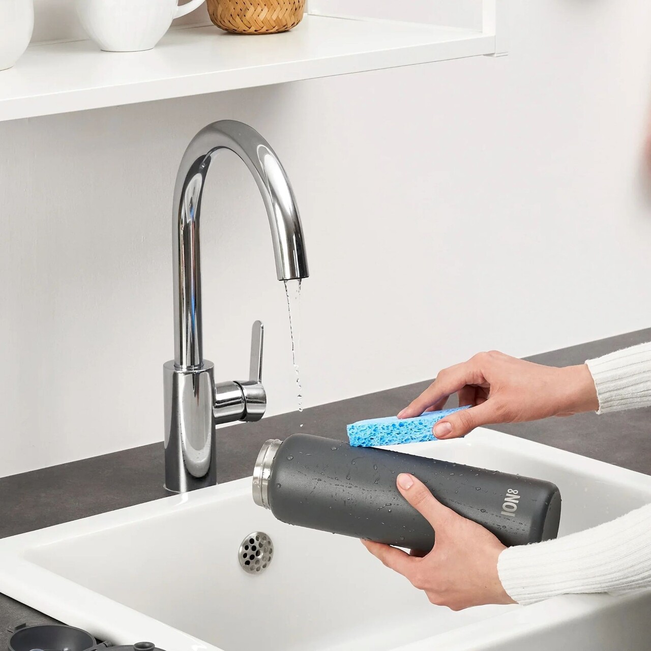 Sticla apa, inox, 920ml, Grey - Ion8 - view 12