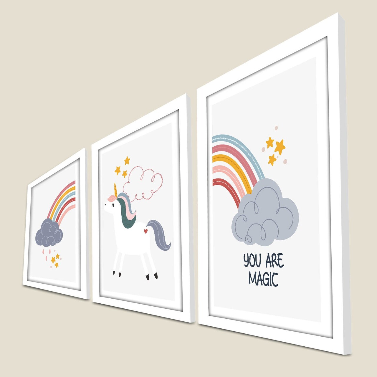 Set 3 tablouri decorative, 3p3752softct-017, Lemn, Multicolor - view 3