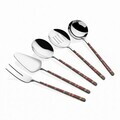 Set ustensile pentru gatit, Hermia, 645DRM1251, Polonic pentru sos: 20,5 cm, Argintiu / Alb / Verde