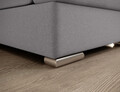 Coltar extensibil stanga 3 locuri ELTAP, LT-04GO, Siber, 270x186x93 cm, lemn/poliester, gri deschis