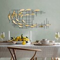 Decoratiune de perete, Sheen, Metal, Latime: 100 cm / Inaltime: 45 cm / Adancime: 4 cm, Multicolor