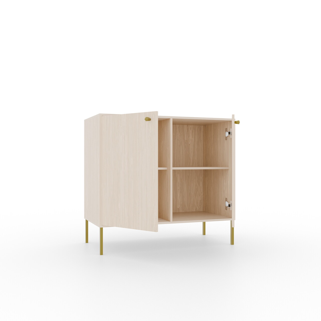 Comoda ADRK, Tili 2D, 83.6x40.8x73.9 cm, PAL laminat, bej — imaginea 3