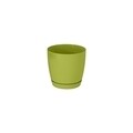 Ghiveci cu farfurie Toscana 11 cm, verde fistic