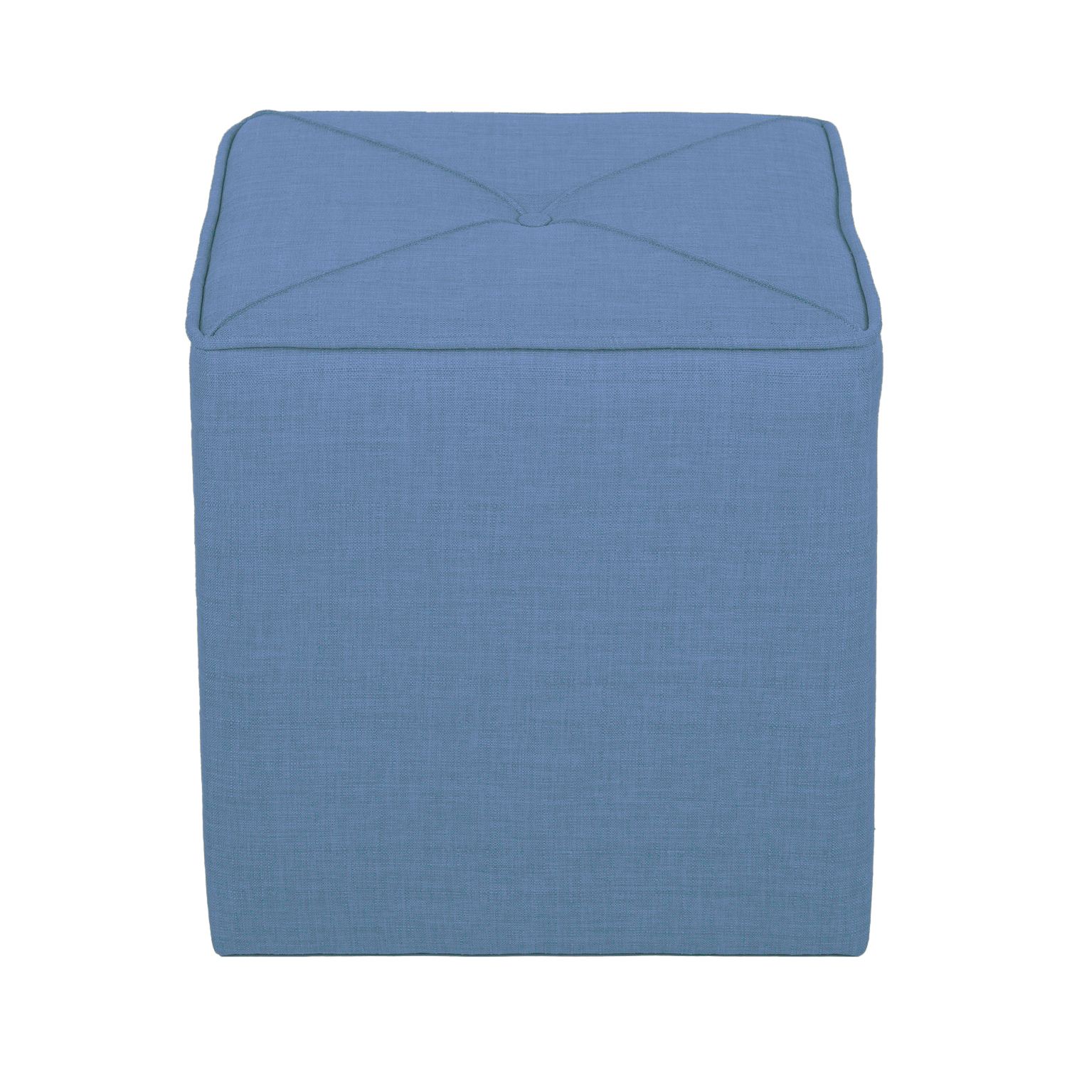 Taburet, Atelier del Sofa, 558ZEN1380, Frame: 100% SOLID FIR WOOD, Albastru