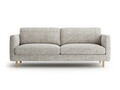 Canapea 3 locuri, Eden, Micadoni, 173x92x90 cm, tesatura structurata, bej melange