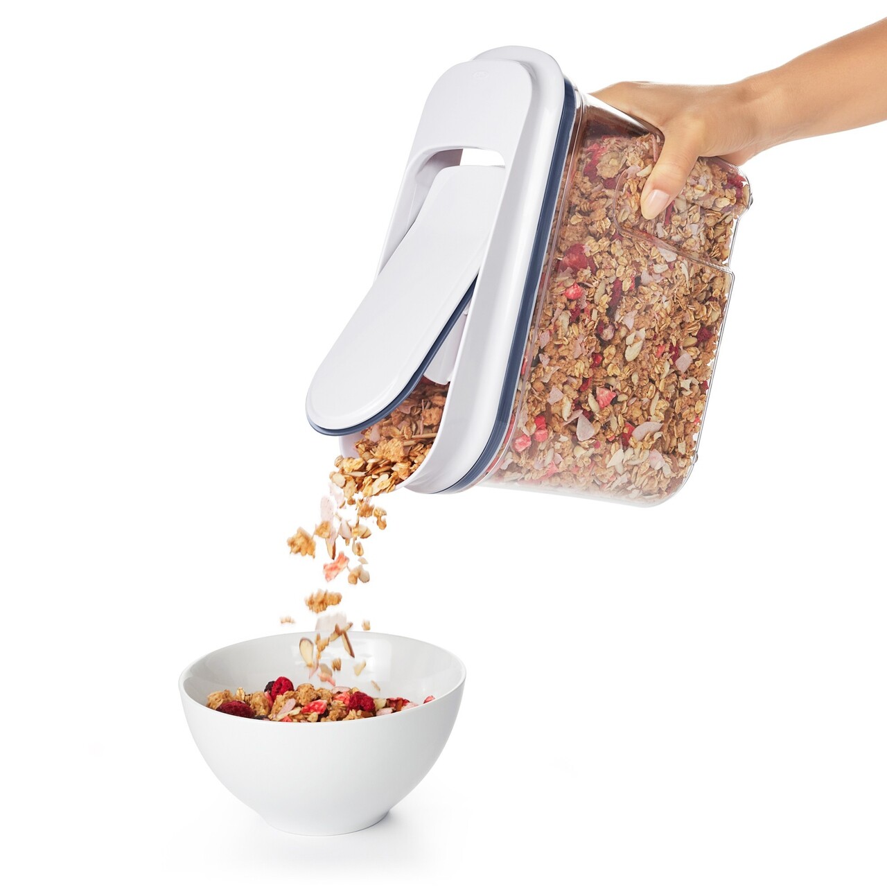 Recipient pentru cereale, plastic, 10 x 26 x 21 cm, 2,4L, "POP" - OXO - imagine 6