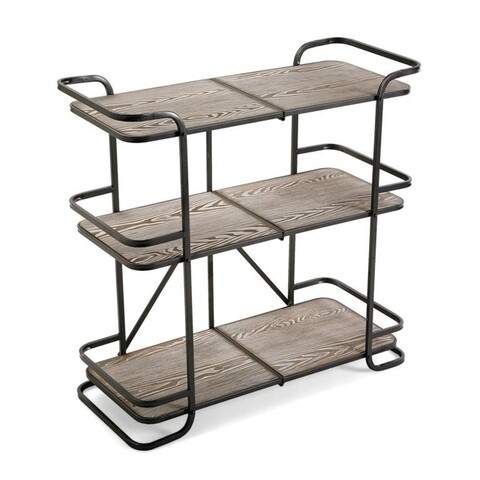 Etajera cu 3 rafturi viggo, versa, 81x35.5x80 cm, lemn