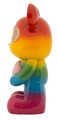 Figurina /sculptura decorativa Rainbow Standing Teddy, Mauro Ferretti, 22.5x17.5x42.5 cm, polirasina, multicolor
