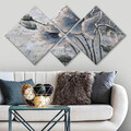 Set 4 tablouri decorative, 4MDF1061853662, MDF, Imprimat UV, Multicolor