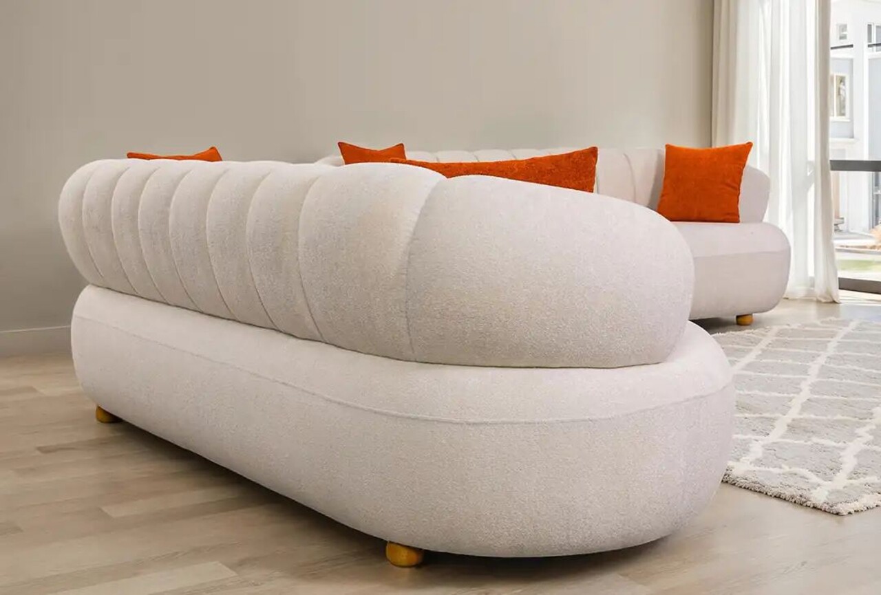 Canapea 3 locuri, Atelier del Sofa, 752EST1107, Lemn de carpen;PAL, Alb - view 3
