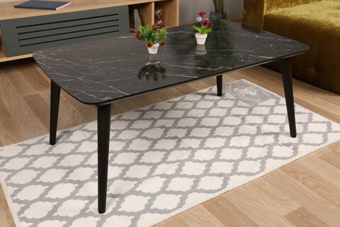 Masuta de cafea, Kate, Loop, 100×41.5×60 cm, Negru Kate