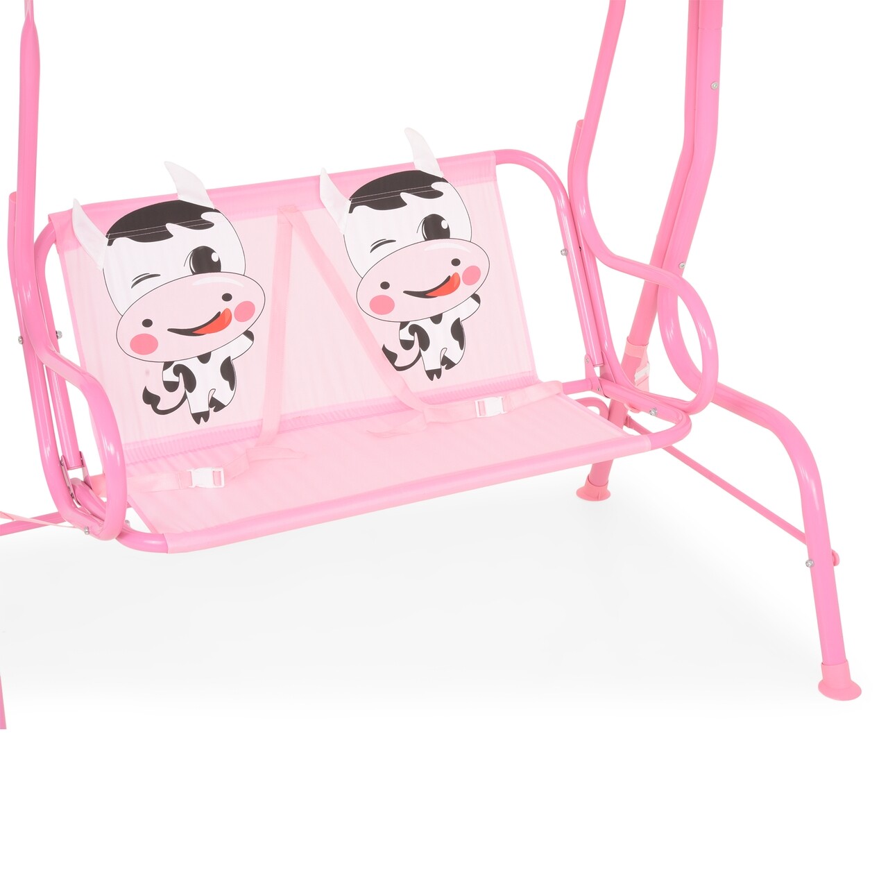 Leagan pentru copii, Cow, 115 x 75 x 110 cm, roz - imagine 12