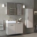 Set Dulap de Baie cu Chiuvetă și Oglindă (3 Piese), Hanah Home, Dubai, PAL, Gresie