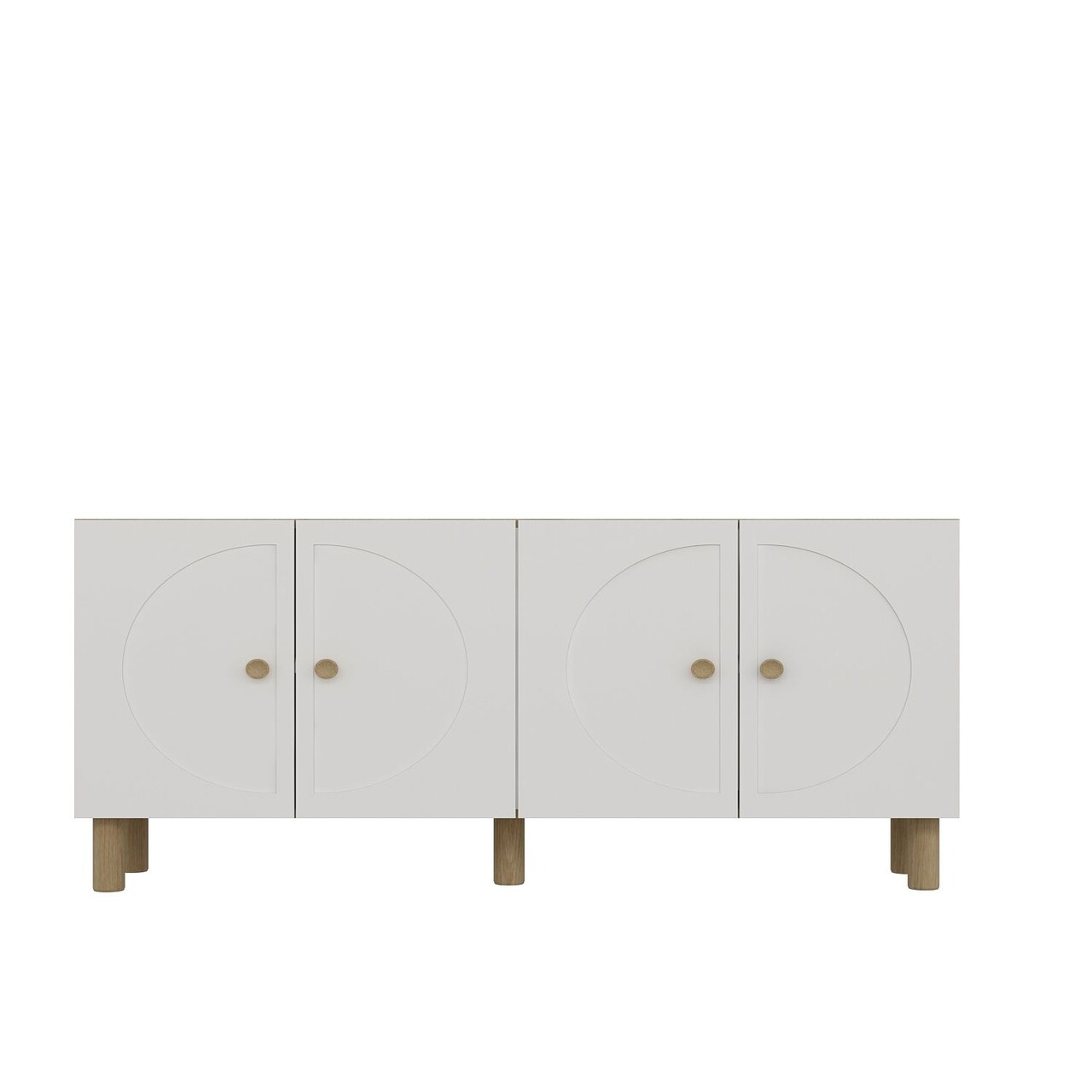 Consola, Hanah Home, Ege, 150x75x32 cm, PAL , Maro, Alb - view 3