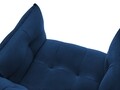 Fotoliu, Canna, Mazzini Sofas, 90x100x88 cm, catifea, albastru regal