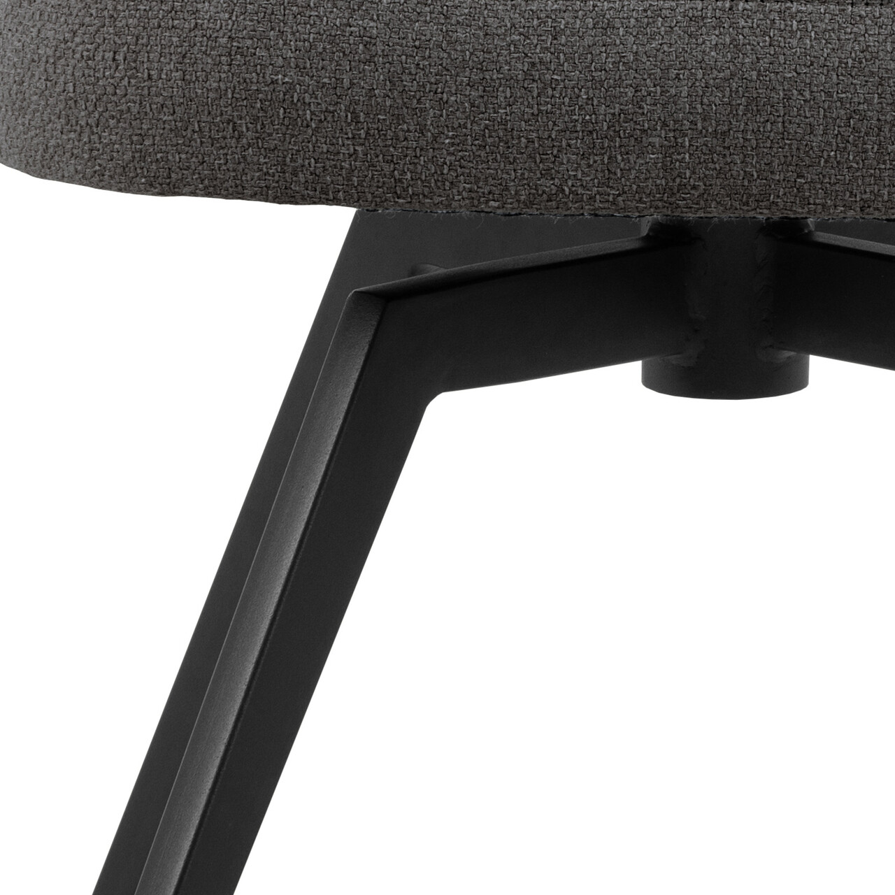 Scaun Darlene, Actona, 58.5x60x80 cm, rotativ, tesatura structurata/otel, gri