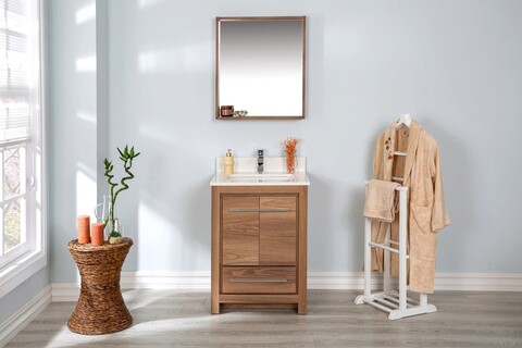 Set mobilier de baie (2 piese), jussara, superior 24, nuc / alb