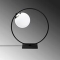 Lampa de masa, Sheen, 521SHN2211, Metal, Alb/Negru