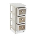 Organizator pentru baie cu 3 sertare Glenn, Versa, 32x26x63 cm, lemn
