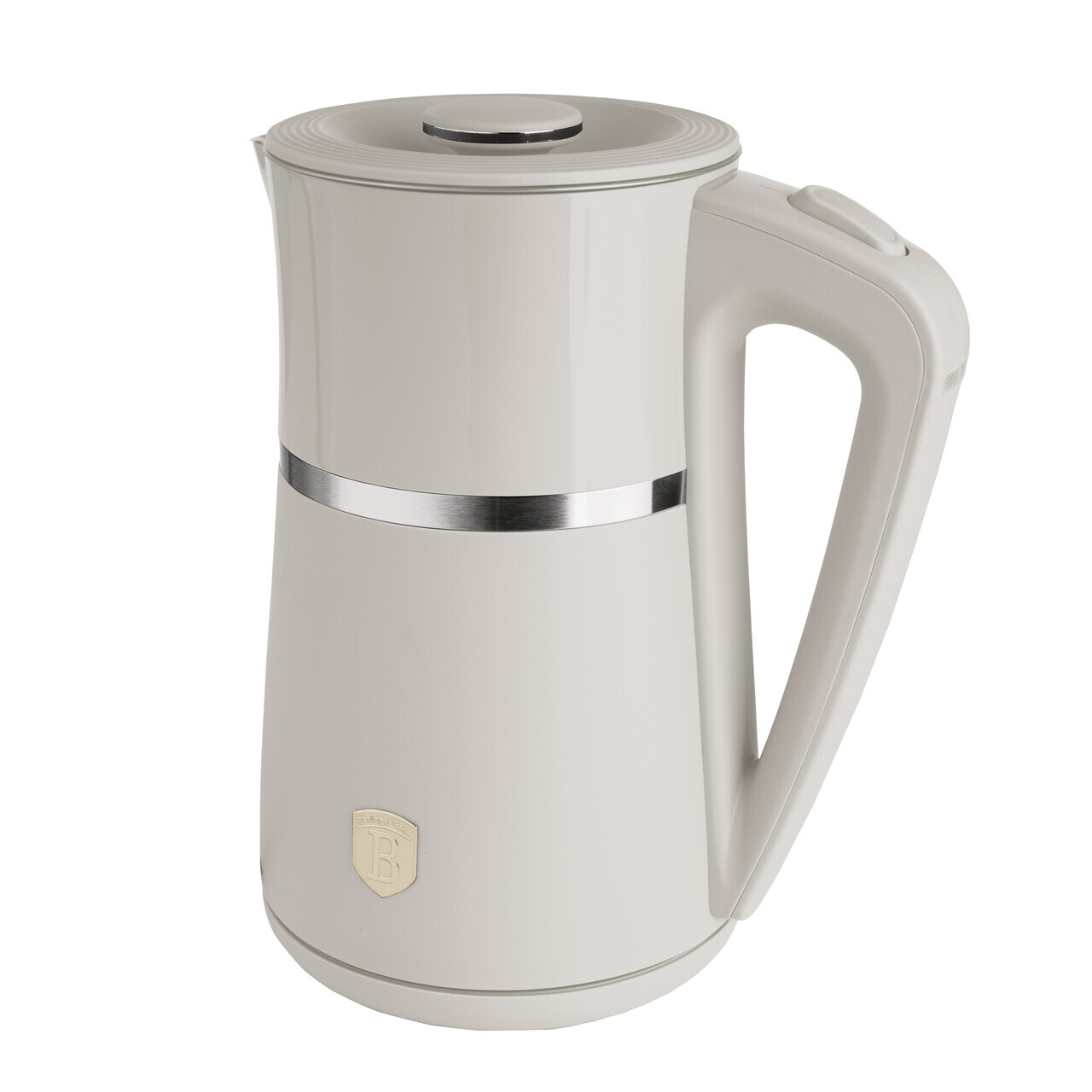 Ceainic electric cu pereti dubli Berlinger Haus, Sahara, 21.6x15.5x26.2 cm / 1.7 L, plastic/inox, crem mat - imagine 3