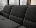 Coltar extensibil dreapta 3 locuri ELTAP, RT-04FL, Siber, 270x186x93 cm, lemn/poliester, gri inchis