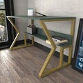 Birou, Zena Home, Wake, 120x72.8x60 cm, PAL, Verde