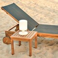 Masuta de cafea pentru gradina Nina, 40 x 40 x 40 cm, lemn de acacia, natural