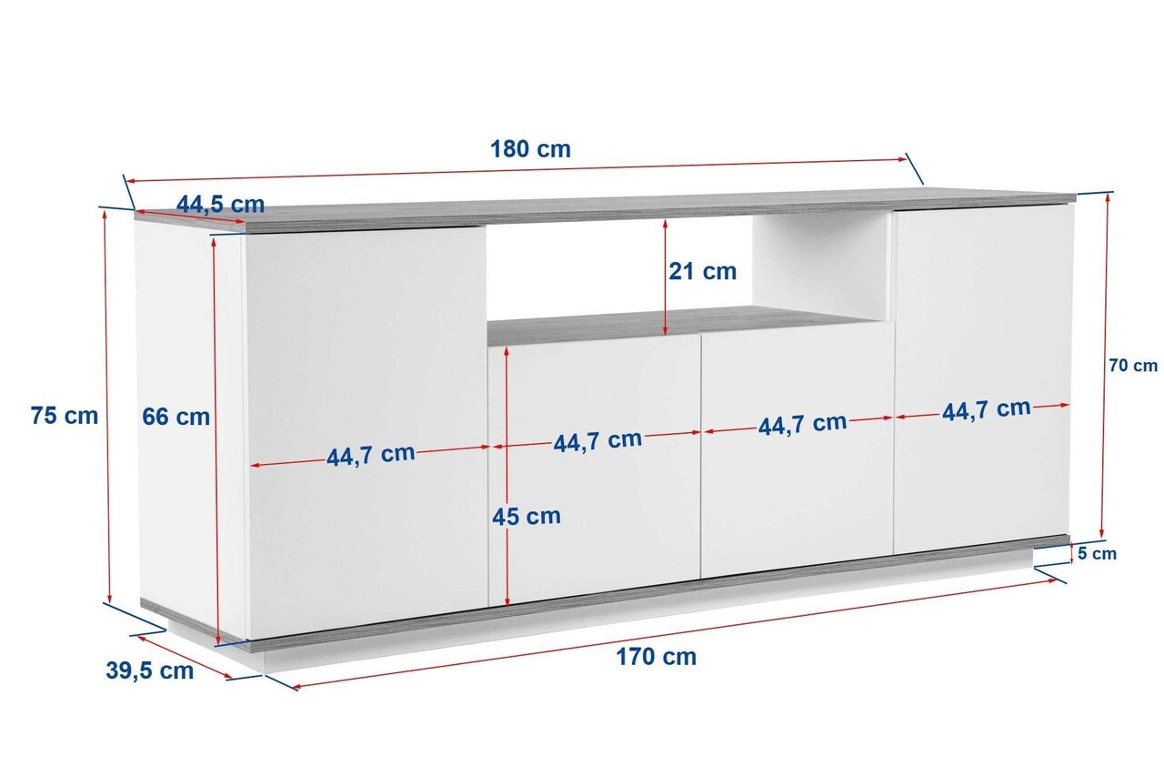 Consola, Hanah Home, Arista, 180x75x44.5 cm, Nurcă / Travertin - view 9