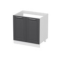 Dulap pentru bucatarie, Hanah Home, Minar, 90x87x58 cm, Alb / Antracit