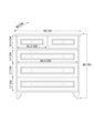 Dulap, Rabi, Rb-180, 90x86x40 cm, Alb mat