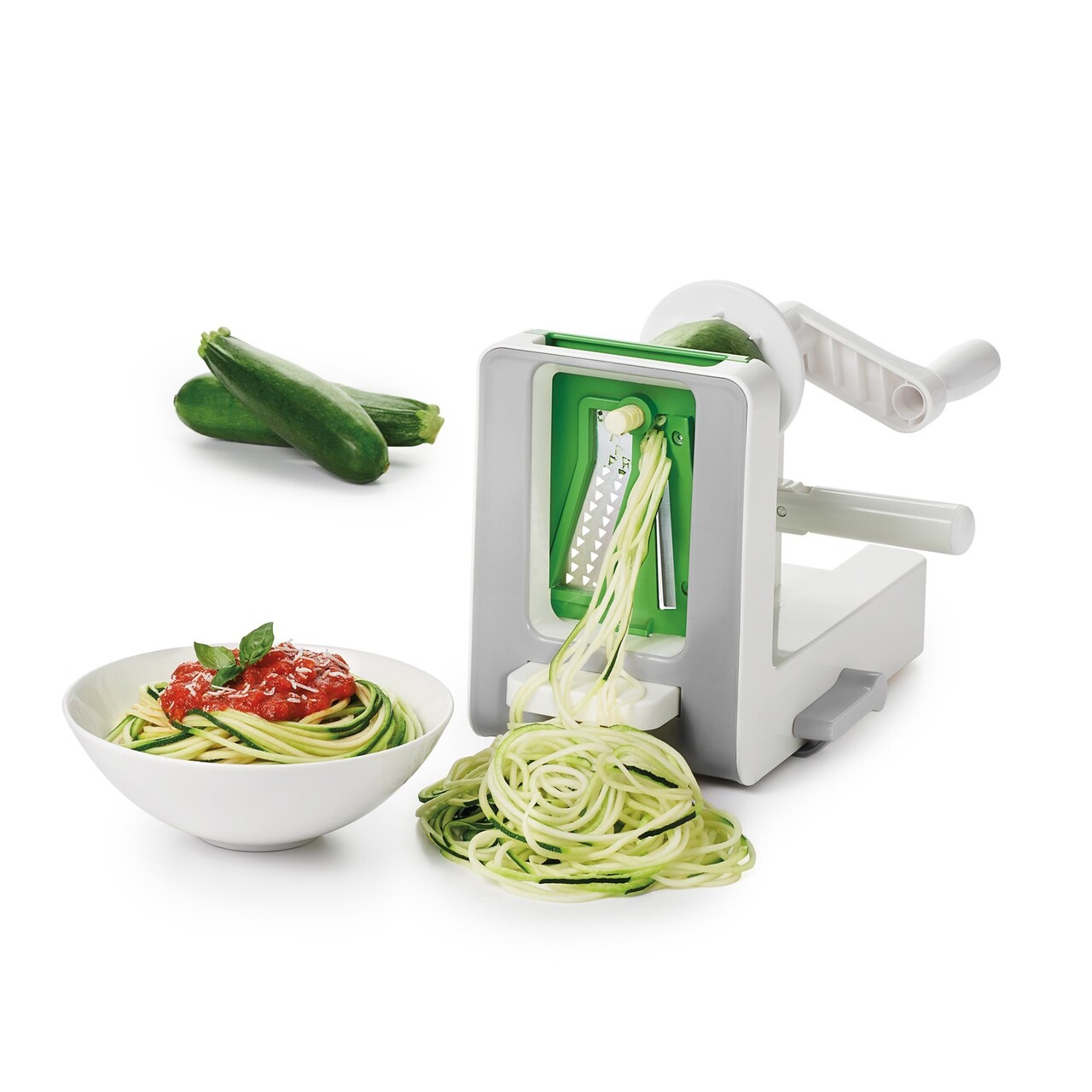 Dispozitiv de spiralat cu 3 lame interschimbabile, "Good Grips" - OXO - imagine 5