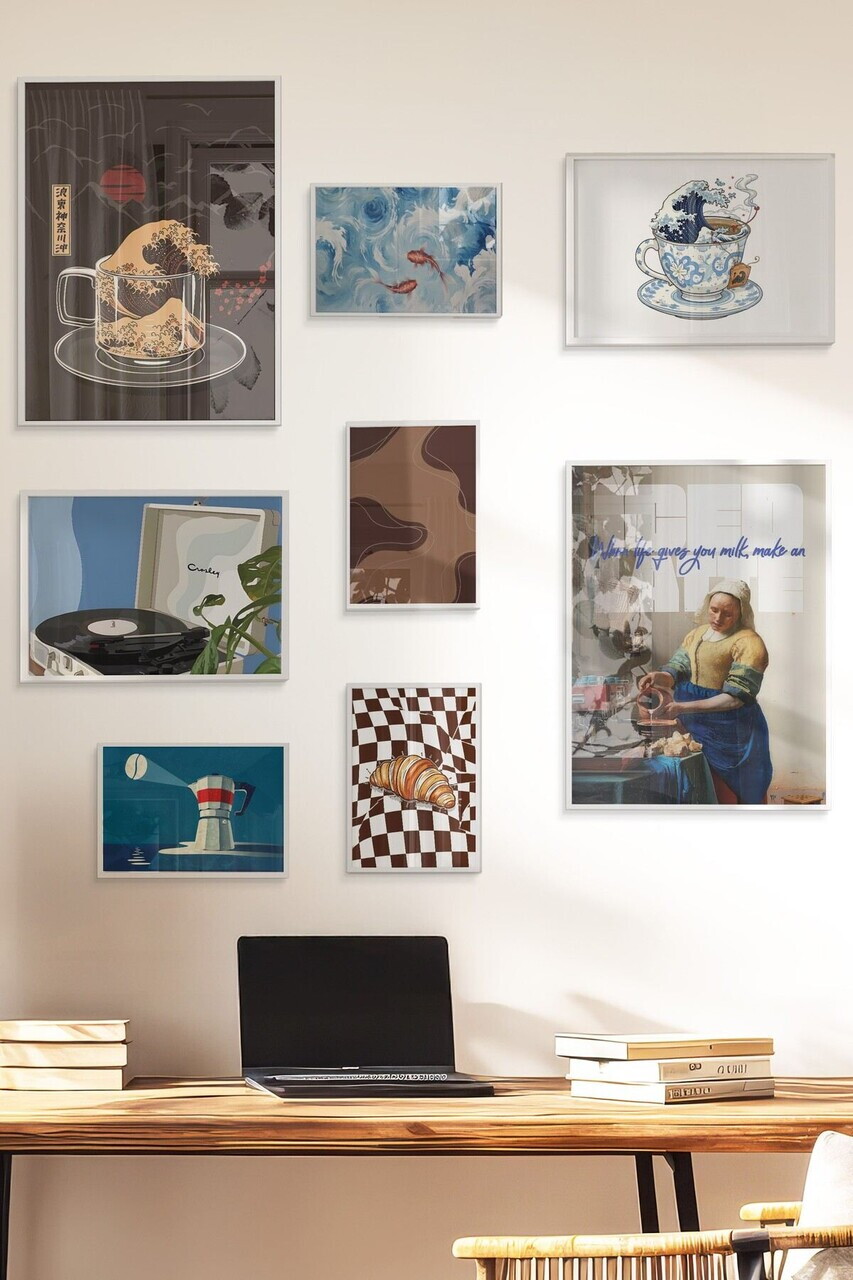Tablou decorativ, Çgs-051-White-Kck, Lemn masiv, Față: 100% PVC STICLĂ, Multicolor - view 3