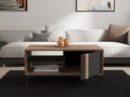 Masuta de cafea, Puqa Design, Sonay, 90x45x60 cm, PAL, Atlantic / Antracit
