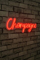 Decoratiune luminoasa LED, Champagne, Benzi flexibile de neon, DC 12 V, Rosu