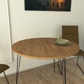 Masa Sandalf Oak, Comforty, 90x75 cm, maro