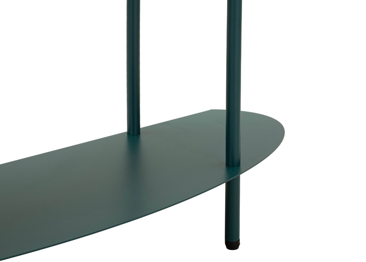 Consola, Mauro Ferretti, Saturn, 90x28x81 cm, metal, turcoaz - imagine 3