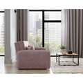Canapea extensibila 3 locuri, ELTAP, Laine, 155x105x75 cm, lemn/poliester, roz