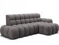 Coltar extensibil stanga 3 locuri ELTAP, Ceedro, 283x165x98 cm, lemn/poliester, gri
