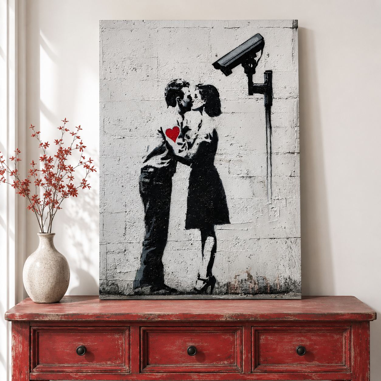 Tablou decorativ, KNV12093, Canvas, Lemn, Multicolor