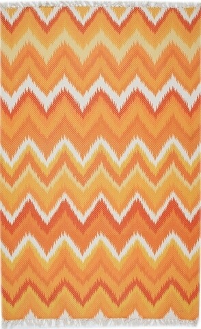 Covor eko rezistent, bd 03 - orange, 100% poliester, 120 x 180 cm