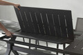 Masa extensibila pentru gradina/terasa Kenyon, Bizzotto, 180/240 x 100 x 76 cm, aluminiu, gri carbune