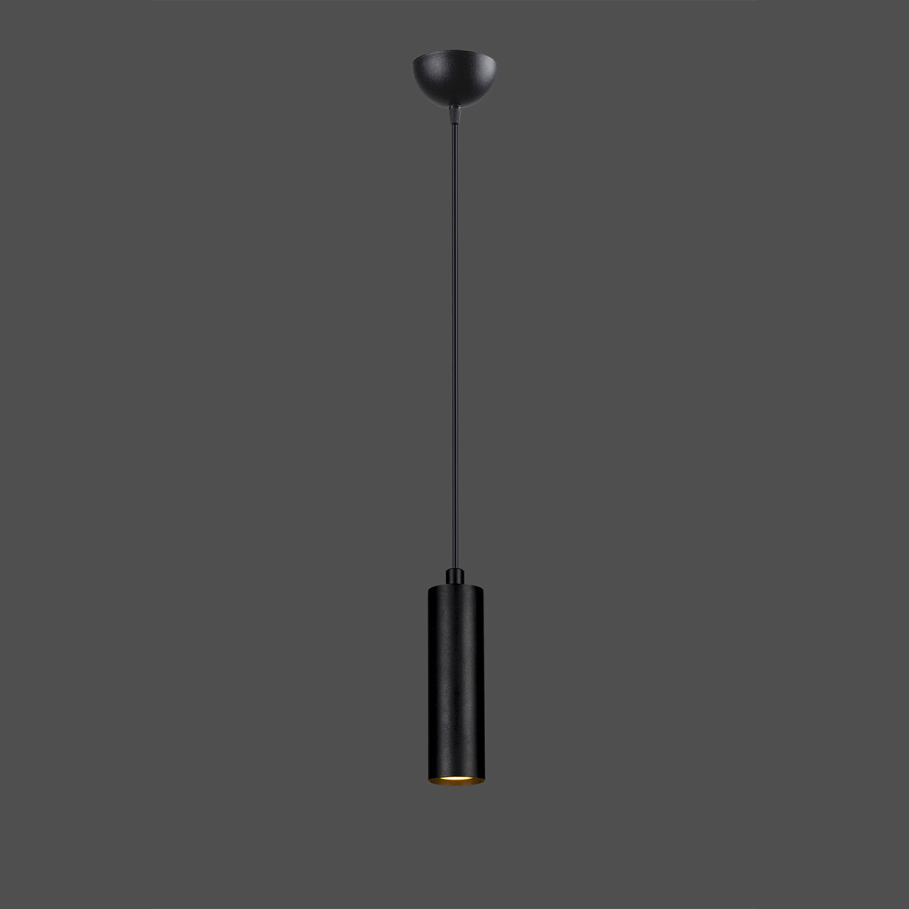 Lustra, Squid Lighting, Tube, 4.5 x 4.5 x 120 cm, fier, negru