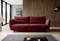Canapea extensibila 4 locuri ELTAP, SO-SIL-25LO, Silva, 236x95x90 cm, lemn/poliester, rosu